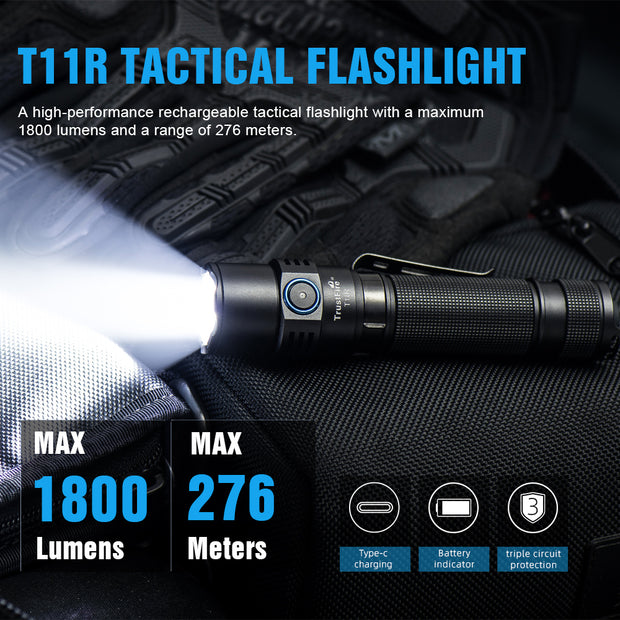 TrustFire T11R 1800 lumen tactische zaklamp